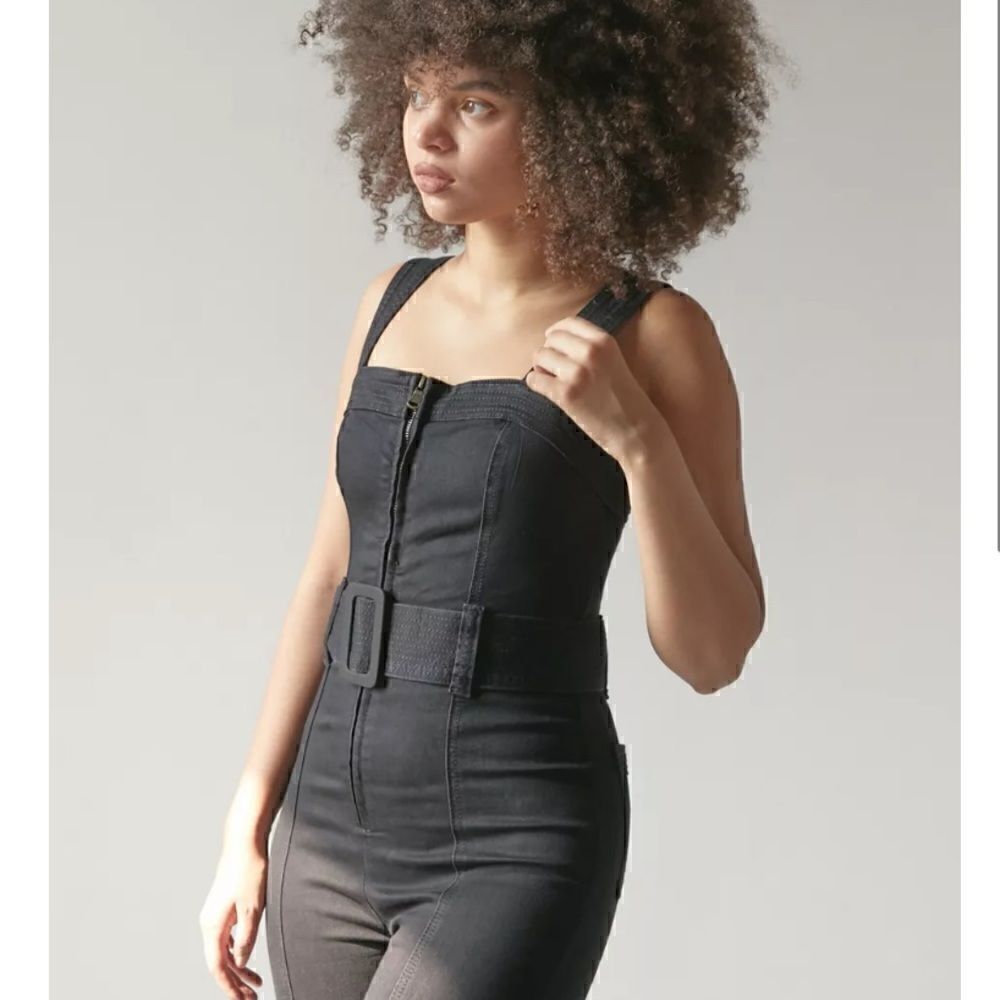 NEW URBAN OUTFITTERS Black Belted Jumpsuit